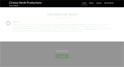 Desktop Screenshot of cinemaverdeproductions.com